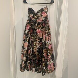 Alfred Shaheen x Unique Vintage Black and Pink Floral Dress - Tiki Oasis Ready!